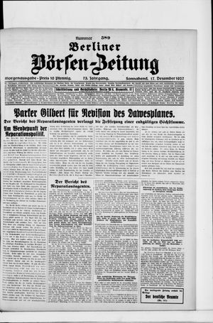 Berliner Börsen-Zeitung vom 17.12.1927
