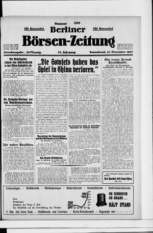 Berliner Börsen-Zeitung vom 17.12.1927