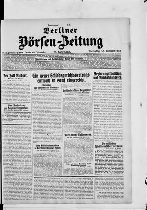 Berliner Börsen-Zeitung on Jan 10, 1928
