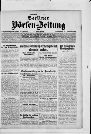 Berliner Börsen-Zeitung vom 11.01.1928