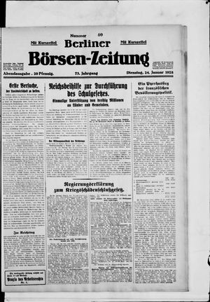 Berliner Börsen-Zeitung vom 24.01.1928