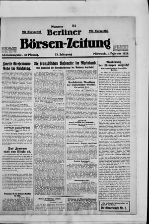Berliner Börsen-Zeitung on Feb 1, 1928