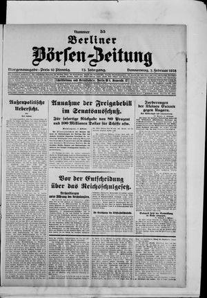 Berliner Börsen-Zeitung vom 02.02.1928