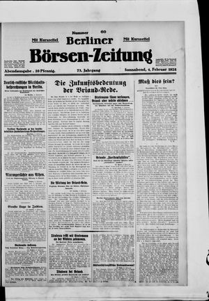 Berliner Börsen-Zeitung on Feb 4, 1928