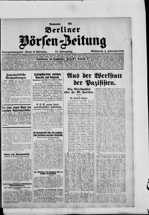 Berliner Börsen-Zeitung vom 08.02.1928