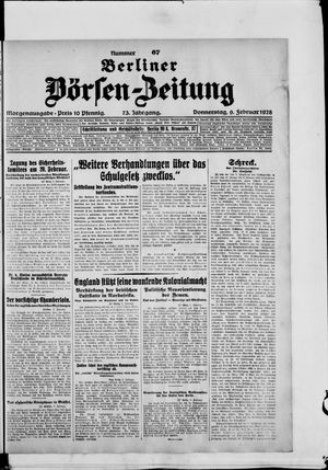 Berliner Börsen-Zeitung vom 09.02.1928