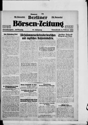 Berliner Börsen-Zeitung on Feb 11, 1928