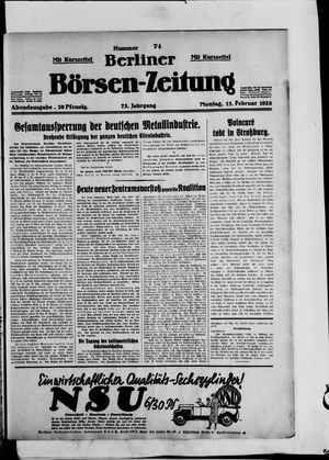 Berliner Börsen-Zeitung vom 13.02.1928
