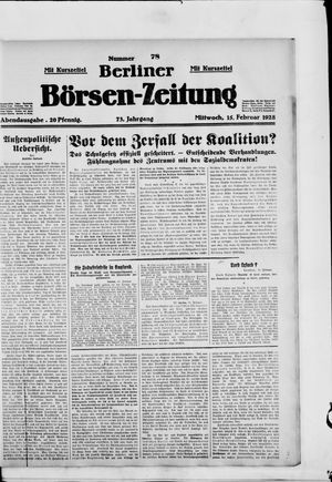 Berliner Börsen-Zeitung vom 15.02.1928