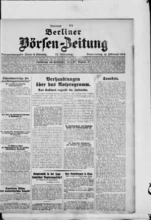 Berliner Börsen-Zeitung on Feb 16, 1928