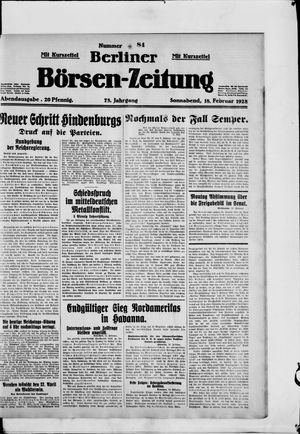 Berliner Börsen-Zeitung on Feb 18, 1928