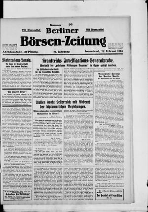 Berliner Börsen-Zeitung vom 25.02.1928