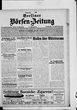 Berliner Börsen-Zeitung on Feb 26, 1928