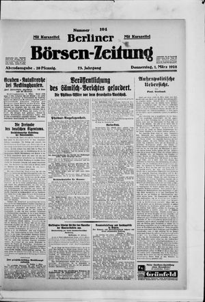 Berliner Börsen-Zeitung vom 01.03.1928