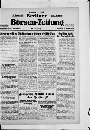 Berliner Börsen-Zeitung vom 02.03.1928