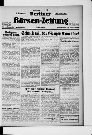 Berliner Börsen-Zeitung on Mar 24, 1928