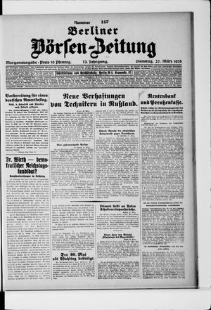 Berliner Börsen-Zeitung vom 27.03.1928