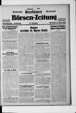 Berliner Börsen-Zeitung vom 27.03.1928