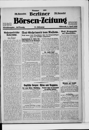 Berliner Börsen-Zeitung vom 04.04.1928