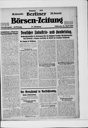 Berliner Börsen-Zeitung on Apr 18, 1928