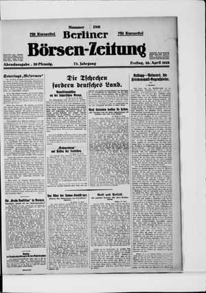 Berliner Börsen-Zeitung vom 20.04.1928