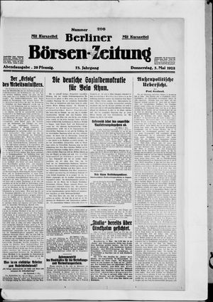 Berliner Börsen-Zeitung vom 03.05.1928