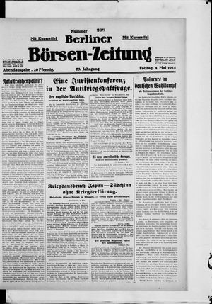 Berliner Börsen-Zeitung on May 4, 1928