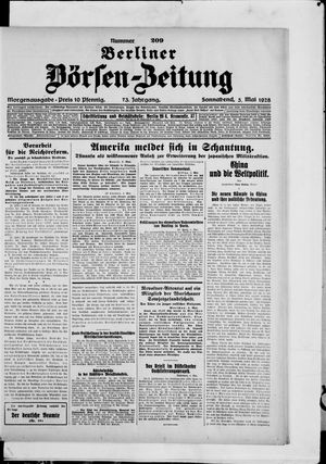 Berliner Börsen-Zeitung on May 5, 1928