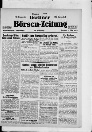 Berliner Börsen-Zeitung vom 11.05.1928