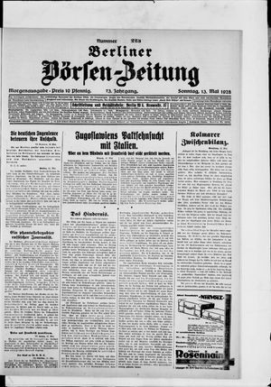 Berliner Börsen-Zeitung vom 13.05.1928