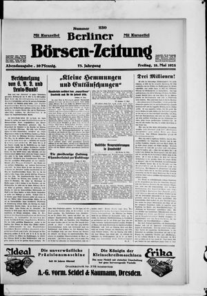 Berliner Börsen-Zeitung vom 18.05.1928