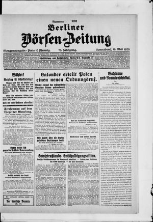 Berliner Börsen-Zeitung vom 19.05.1928