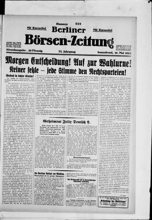 Berliner Börsen-Zeitung vom 19.05.1928