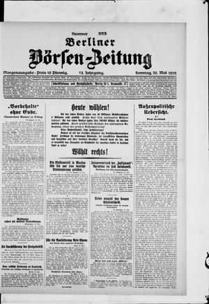 Berliner Börsen-Zeitung vom 20.05.1928