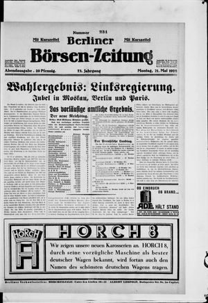 Berliner Börsen-Zeitung vom 21.05.1928