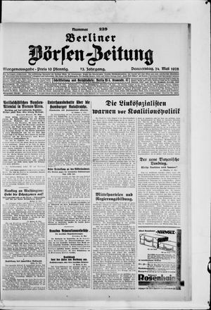 Berliner Börsen-Zeitung vom 24.05.1928