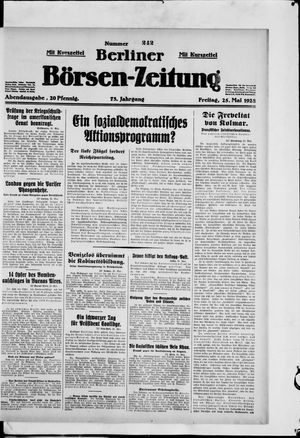 Berliner Börsen-Zeitung vom 25.05.1928