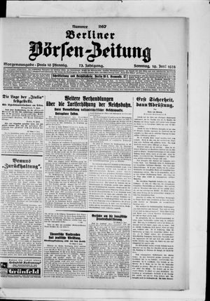 Berliner Börsen-Zeitung vom 10.06.1928