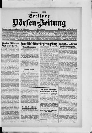 Berliner Börsen-Zeitung vom 12.06.1928