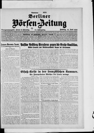Berliner Börsen-Zeitung vom 15.06.1928