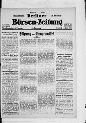 Berliner Börsen-Zeitung vom 15.06.1928