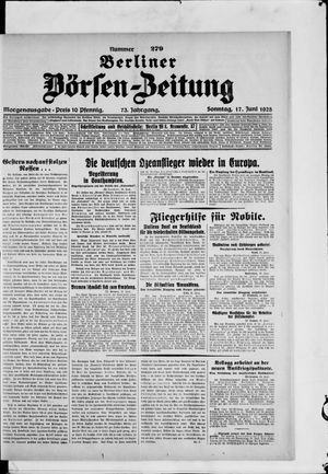 Berliner Börsen-Zeitung vom 17.06.1928
