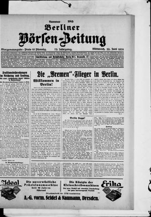 Berliner Börsen-Zeitung vom 20.06.1928