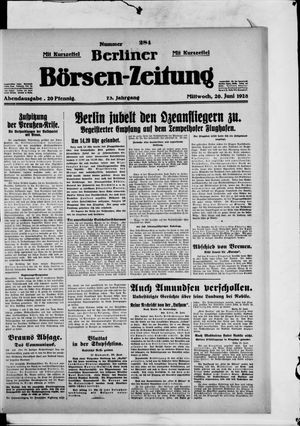 Berliner Börsen-Zeitung vom 20.06.1928