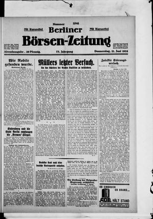 Berliner Börsen-Zeitung vom 21.06.1928