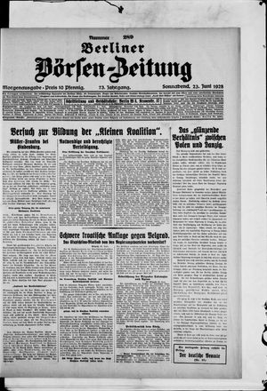 Berliner Börsen-Zeitung vom 23.06.1928