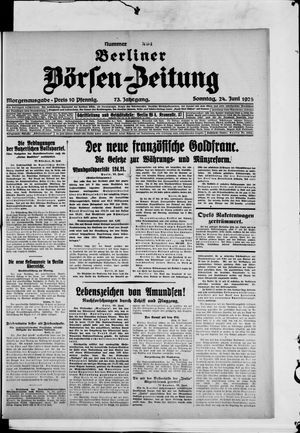 Berliner Börsen-Zeitung vom 24.06.1928