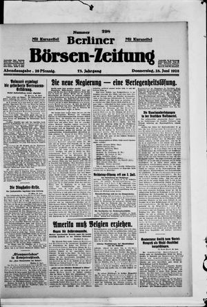 Berliner Börsen-Zeitung vom 28.06.1928