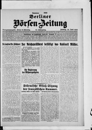 Berliner Börsen-Zeitung vom 29.06.1928