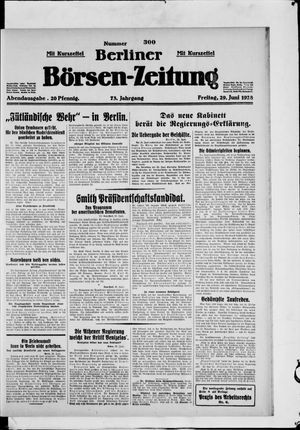 Berliner Börsen-Zeitung vom 29.06.1928